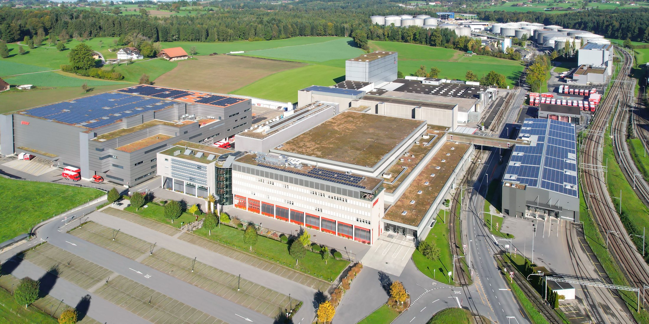 Flugaufnahme Pistor AG Standort Hauptsitz Rothenburg