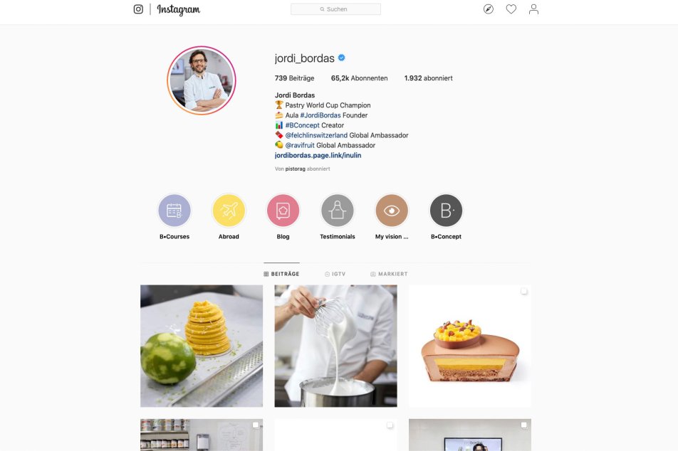 Instagram Profil Jordi Borbas