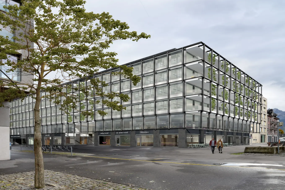 Visualisierung des Neubaus an der Stelle des alten Pistor Hauses