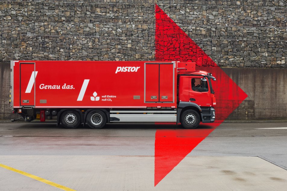 Pistor Lastwagen mit Pfeil