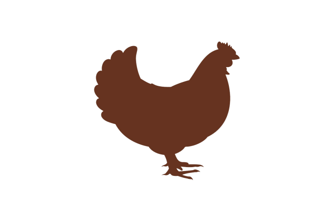 Niedergaren Huhn