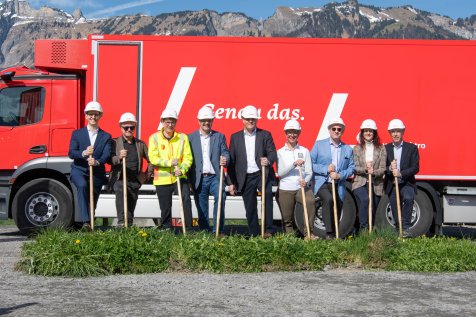 Spatenstich Pistor Verteilzentrale Ostschweiz Sennwald