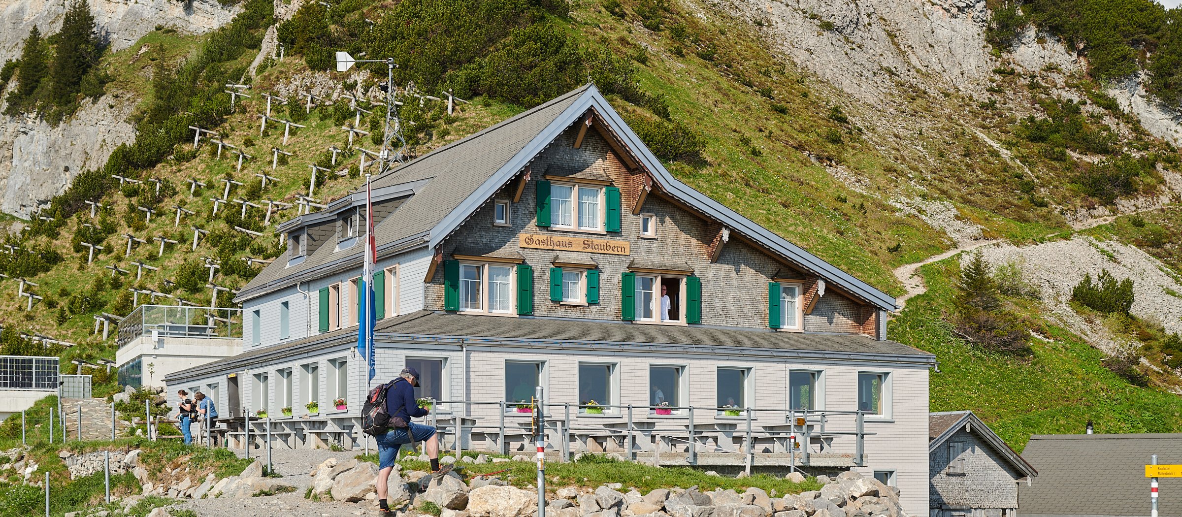 Berggasthaus Staubern mitten in den Bergen