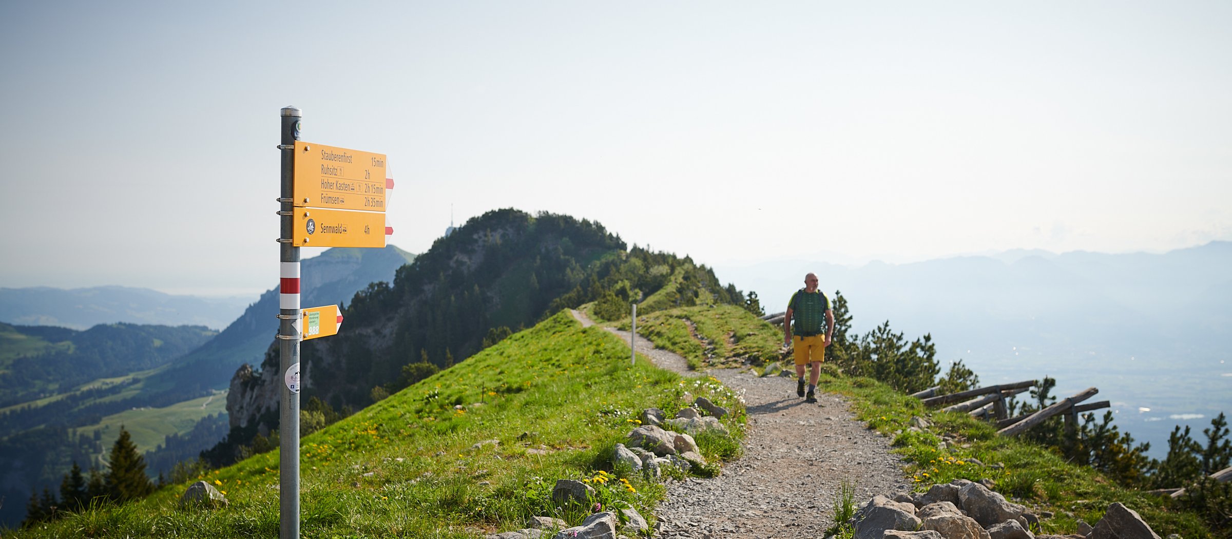 Der Wanderweg zum Berggasthaus Staubern