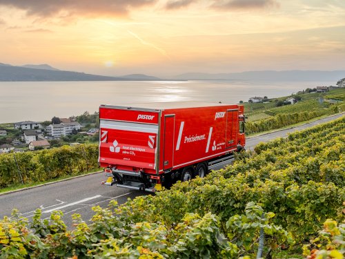 Pistor Grosshandel Lastwagen unterwegs